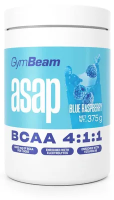 Produktbild von GymBeam - ASAP BCAA, 375 g, blaue Himbeere