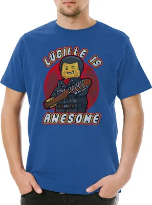 Produktbild von Urban Backwoods Lucille Is Awesome, Herren T-Shirt, Farbe: Royalblau, Größe: 2XL