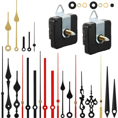 Quarz-Uhrwerk-Set, 2 Stück, nicht tickend, 8 Zeiger, 20 mm
