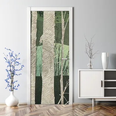 Produktbild von Dekorative Tür Wandaufkleber Wandtattoo selbstklebend Klebefolie dekoration Baum Wald 77 x 200 cm