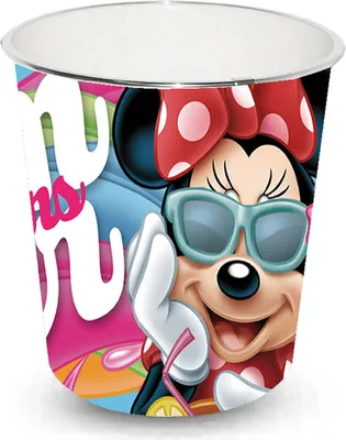 Produktbild von Disney Minnie Maus Papierkorb Papiereimer Abfalleimer Mülleimer