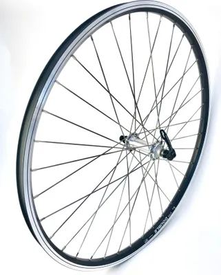 Produktbild von 26 Zoll Vorderrad 25,4 mm Alufelge, mattschwarz, Bremsflanken