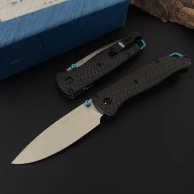 Image de Couteau pliant de 18,2 cm, acier S90V, avec manche en fibre de carbone, idéal pour les activités de plein air, le camping et la randonnée