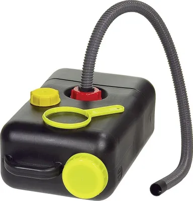 Produktbild von Abwasserkanister 19 l schwarz mit Schlauch
