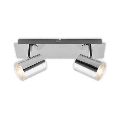 Productafbeelding van LED badlamp, spot, IP44, GU10, 5W, chroom, metaal/kunststof, Briloner