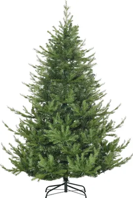 Produktbild von Weihnachtsbaum-180 cm künstlich naturgetreu mit dichten Zweigen und 1942 Astspitzen in Grün für festliche Dekoration