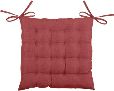 Image de Assise de chaise BEA rouge rustique 40x40x4 cm France