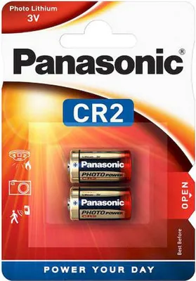 Produktbild von Panasonic 1x2 Photo Cr-2 Lithiumbatterie Rot  Rot One Size