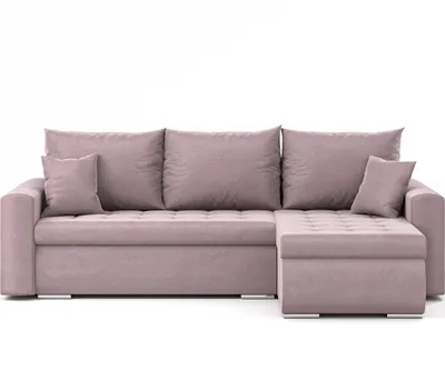 Zdjęcie produktu dla Narożnik Luis L - narożnik w kształcie litery L, sofa, kanapa, z funkcją spania, pojemnik, poduszki i pikowanie, meble tapicerowane, PRAWY Riviera 62