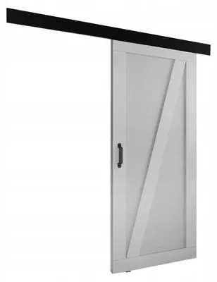 Produktbild von KierMoebel Schiebetür Komplettset ADIO 3, Wohnzimmer Schiebetür Weiß 106x205x3,2 cm