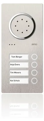 Produktbild von RITTO Acero Edelstahl-Türstation 1810420 4WE