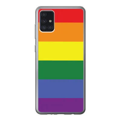 Produktbild von MuchoWow® Handyhülle Schutzhülle Hülle für Samsung Galaxy A52 5G Regenbogen - Stolz - Regenbogenfahne Silikon Softcase Handy Hülle - Umschlag