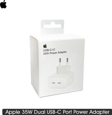 Image de Apple Original USB-C Power Adapter - Chargeur - Double connecteur USB-C - 35W - Blanc