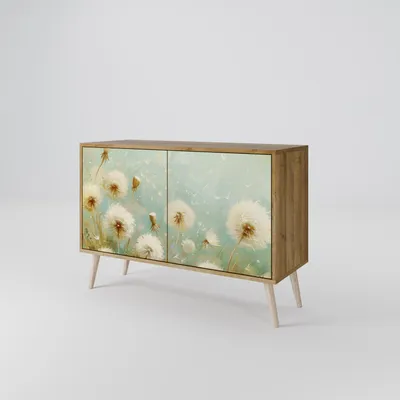 Produktbild von Spacerebels Kommode mit 2 Türen - Sideboard Komodenschrank - Highboard - Kleiderschrank Möbel - Wohnzimmer Schlafzimmer - 57,5×111×42 (HxBxT)