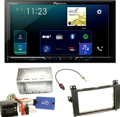 Produktbild von Pioneer SPH-DA230DAB CarPlay Android Auto Einbauset für Mercedes Vito W447