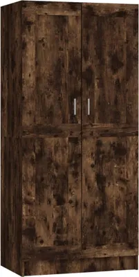 Obrázek produktu pro vidaXL Šatní skříň Smoked Oak 82,5x51,5x180 cm výrobek ze dřeva