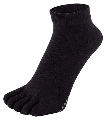 Produktbild von Feuchtigkeitsableitende Yoga-Zehensocken aus Uni-Baumwolle