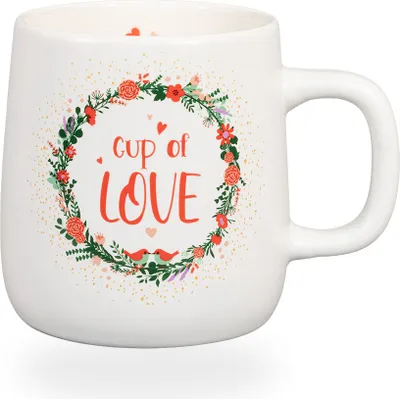 Obrázok produktu pre Könitz šálka na kávu Cup of Love. Šálka na čaj 395 ml, porcelán Bone China. Moderný dizajn.