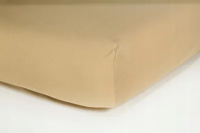 Produktbild von Carbotex Jersey Spannbettlaken mit Gummizug beige 180x200 cm