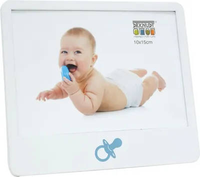 Zdjęcie produktu dla Ramka na zdjęcia Deknudt S68KK1E1D, biała, drewniana, 10,0 x 15,0 cm