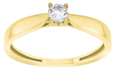 Immagine prodotto di Anello di fidanzamento placcato oro GR114Y - Circonferenza: 56 mm