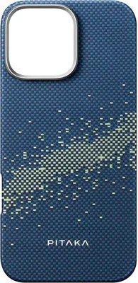 Produktbild von Pitaka KI1602PMYG, Cover, Apple, iPhone 16 Pro Max, 17,5 cm (6.9"), Blau