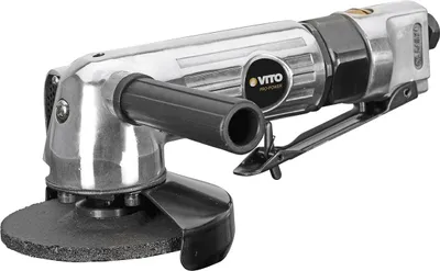 Produktbild von Pmatische Winkelschleifer, Schleifscheibe 100 mm, Bohrung 10 mm, Druck 6,2 bar, Druckluft, Marke VITO