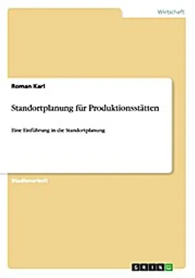 Image de Standortplanung für Produktionsstätten
