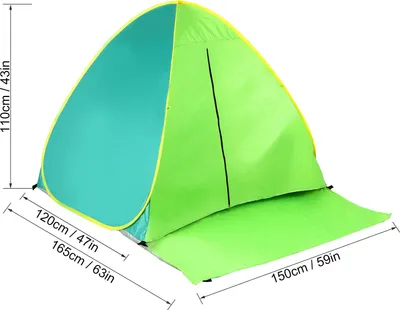 Produktbild von Pop-up-Strandzelt, tragbar, sofortiger UV-Schutz, Cabana-Schatten