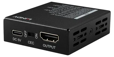 Productafbeelding van Lindy 32112, 3840 x 2160 pixels, 18 Gbit/s, Zwart, Metaal, HDMI, USB-C