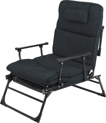 Produktbild von Linder Exclusiv Klappliege 2in1 Schwarz/Schwarz