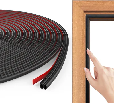 Imagen del producto de Junta de sellado de 10,5 metros de longitud, de 10x10 mm, de color , para puertas y ventanas
