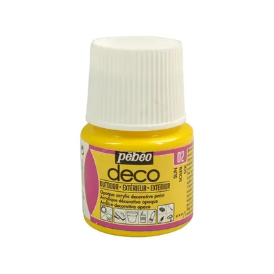 Zdjęcie produktu dla Wielostronna farba akrylowa do użytku zewnętrznego - żółta - 45 ml
