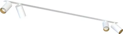Produktbild von Spot Strahler Metall Aluminium verstellbar in Weiß Gold GU10 4-flammig länglich Modern