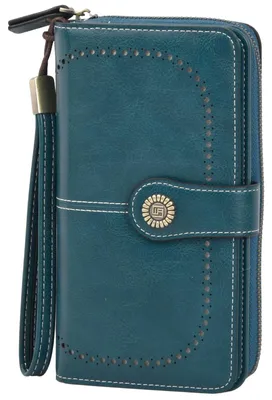 Produktbild von Solidchoice – Große, vegane Clutch aus Kunstleder mit RFID-Schutz