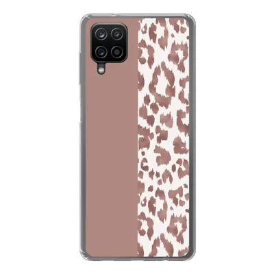 Produktbild von MuchoWow® Handyhülle Schutzhülle Hülle für Samsung Galaxy A12 Tiermuster - Rosa - Tiere Silikon Softcase Handy Hülle - Bild