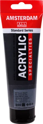 Produktbild von Royal Talens Acrylfarbe metallic schwarz 120ml - Amsterdam Specialties