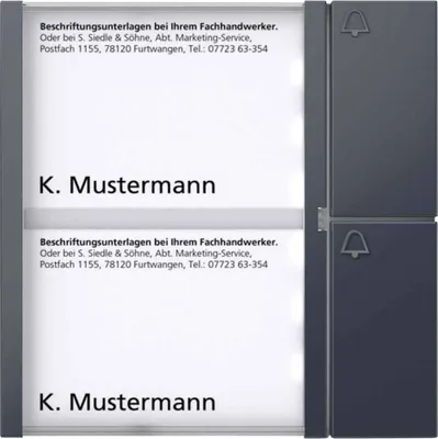 Produktbild von SIEDLE & SÖHNE Siedle TM 612 2 AG Tasten TM 612-2 AG Modul Anthrazitgrau