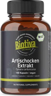 Obrázek produktu pro Biotiva – extrakt z artyčoků (150 kapslí) z ekologického zemědělství
