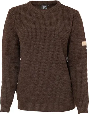 Produktbild von Ivanhoe Pullover NLS Blütenblatt Kaffeebohne Rundhals-100% reine ungefärbte Wolle