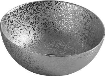 Produktbild von Aufsatzwaschbecken OSIRIS rund 35,8 x 35,8 cm Silber matt