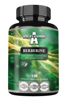 Produktbild von Berberin HCL 98% Extrakt - 333 mg Kapsel - 120 Vegane Kapseln