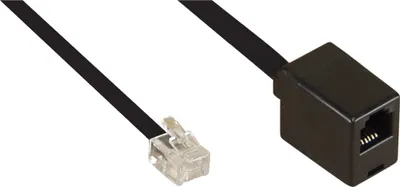 Zdjęcie produktu dla InLine 18832, 2 m, RJ12, RJ12, Męska, Żeńska, Czarny