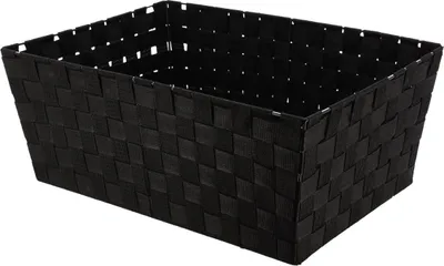 Produktbild von Ankleidekorb polyester h18xl32,5xp45cm - schwarz - Tendance