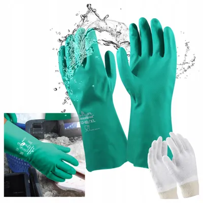 Produktbild von SHOWA 732 Chemikalienbeständige Nitrilhandschuhe Größe L