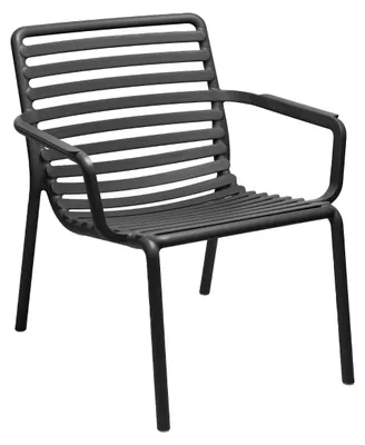 Produktbild von Lounge-Gartenstuhl Doga Relax | Kunststoff | Anthrazit | 2er Set