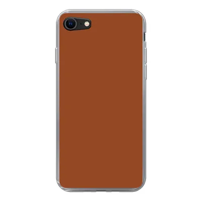 Produktbild von MuchoWow® Handyhülle Schutzhülle Hülle für iPhone 8 Terrakotta - Braun - Palette - Unifarben - Farben - Farbe Silikon Softcase Handy Hülle - Schutzhaube