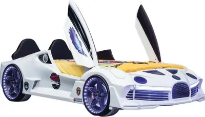Produktbild von Rennwagen Auto Bett mit Matratze Autobett Kinderzimmer Betten Möbel
