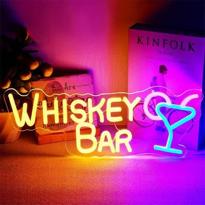 Produktbild von Azomor® LED Neon Beleuchtung für Bar Dekoration mit USB und Dimmbarer Helligkeit