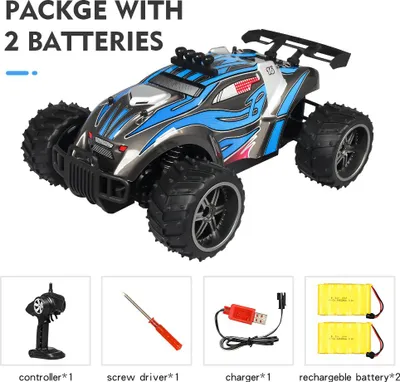 Produktbild von Fernbedienung Car X Power S-008 Blaues Dual-Batteriepaket_1:16